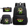New Hacker Junior Starry Sky School Bag Three-piece Set 10 Heat Transfer Personalized Backpack Leisure Bag