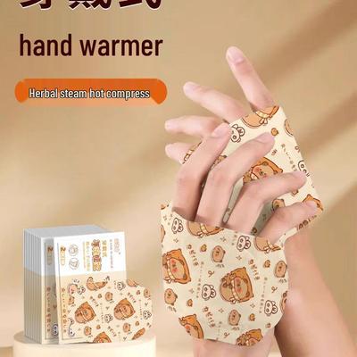 Portable Self-Heating Hand Warmer Egg - Wearable Disposable Warm Patch for Winter.
