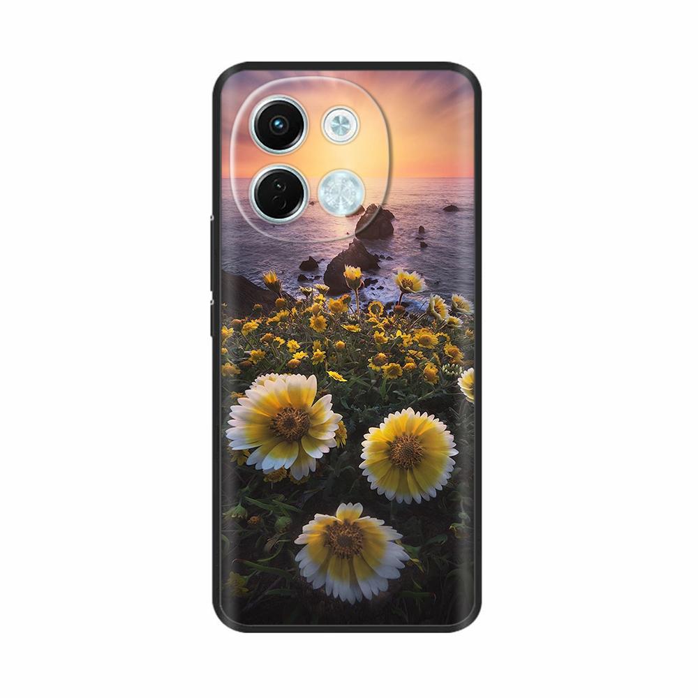 For Tecno Pova 6 Neo 5G Case Cute Flowers Phone Housing Soft Slim TPU Silicone Cover For Tecno Pova6 Pro Pova 6Neo 4G 5G Shells