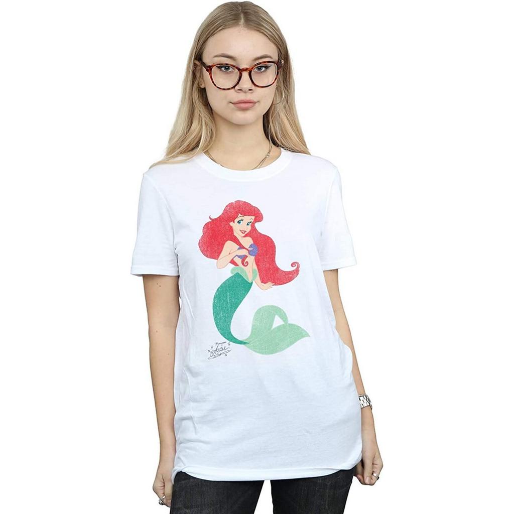 The Little Mermaid Womens/Ladies Ariel Cotton Boyfriend T-Shirt