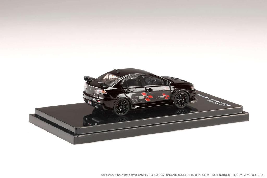 HobbyJAPAN Mitsubishi Lancer Evolution 10 Ralliart Phantom Black Pearl 1/64