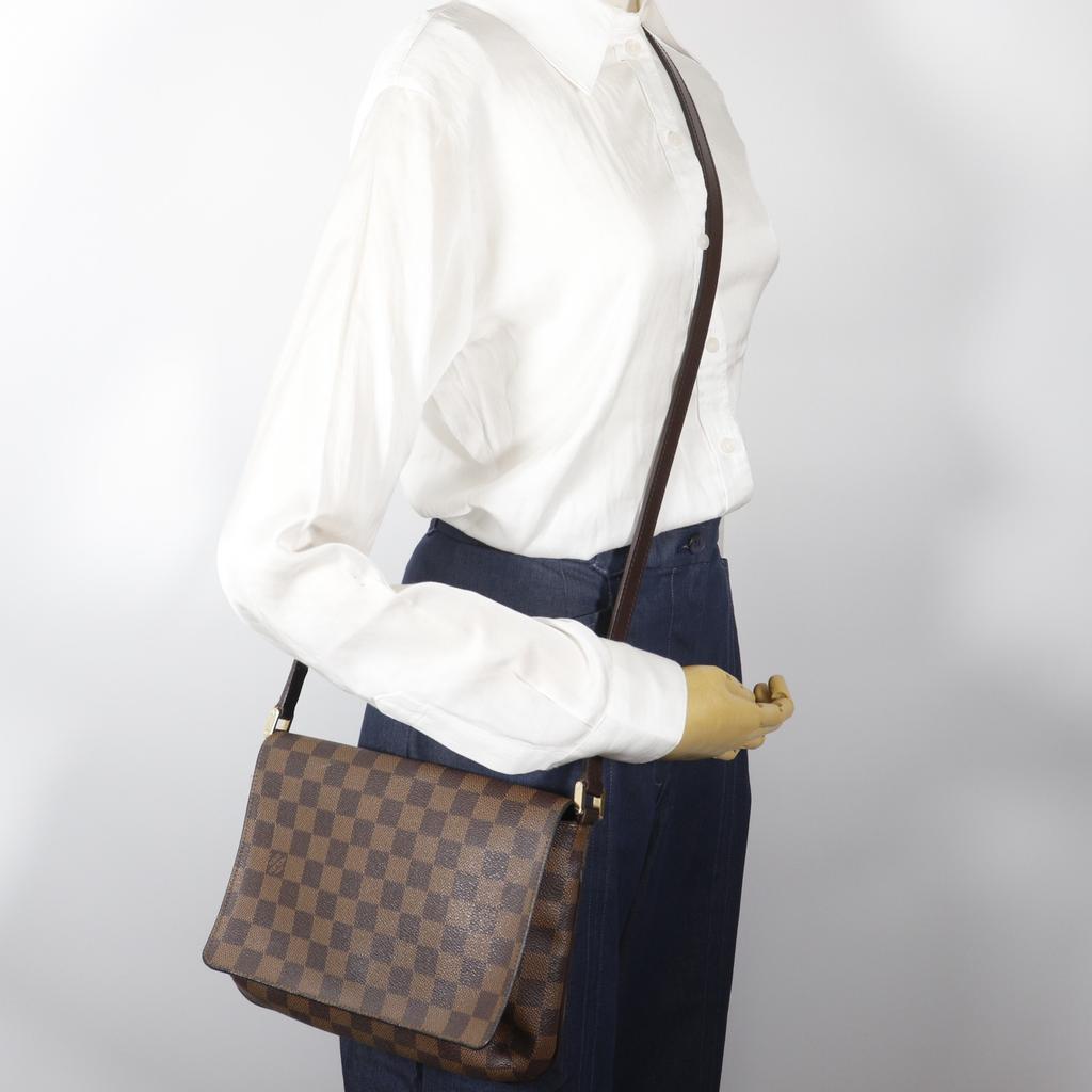 Louis Vuitton Muse Tango Shoulder Bag N51301 Long Shoulder Brown Damier Canvas Women Used