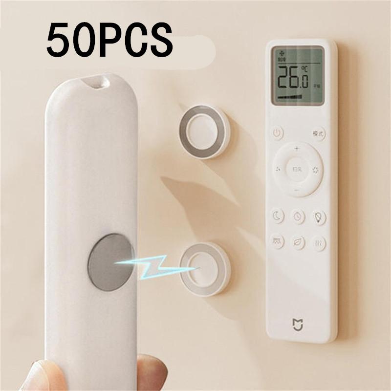 1/5/10/20/50PCS Wall Mount Adhesive Remote Control Holder Magnetic Remote Control Holder Strong Hold Home Office Remote Holder