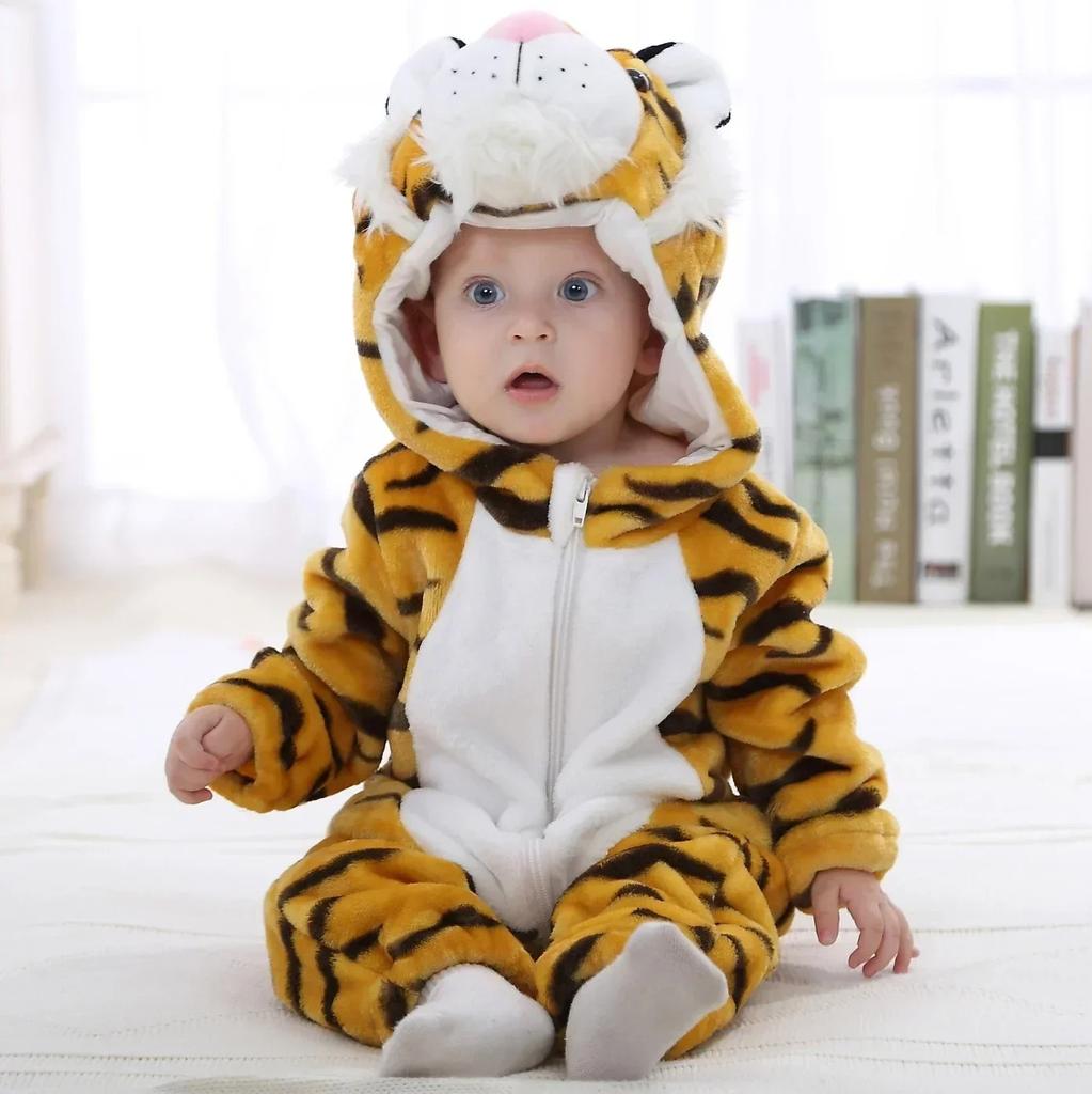 Winter Baby Rompers Baby Pijamas Halloween Ghost Bat Shark Deer Animal Cartoon Hooded Jumpsuits Cosplay Costume Boys Girl Pajama