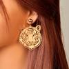 Computer Piece Copper Piece Trend Tiger Head Retro Fashion Temperament Stud Earrings
