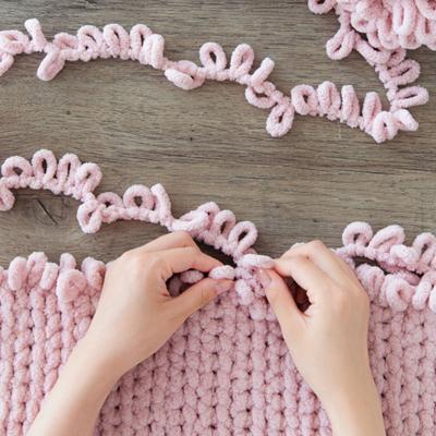 100g Finger Loop Knitting Yarn Puffy Chenille Chunky Yarns Polyester Wool Hand Woven Blanket Mat Scarf Crochet Knitted Thread