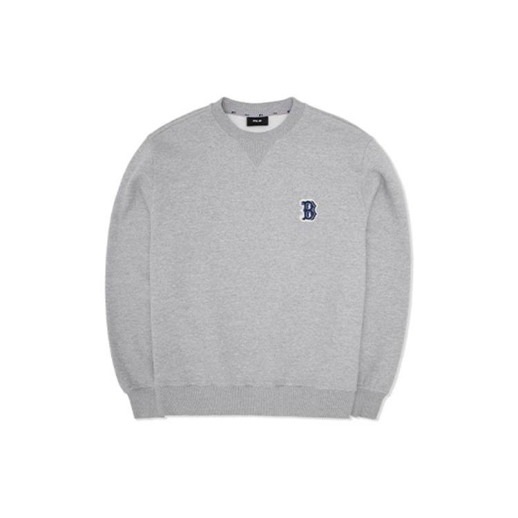 MLB Boston Red Sox Sweatshirts Unisex Gray Crew Neck Thickened Regular 3AMTB0526-43MGS S