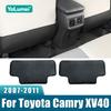 2PCS PU Leather Car Seat Back Anti-Kick Mats Cushion Pad For Toyota Camry XV40 2007 2008 2009 2010 2011 Protection Accessories