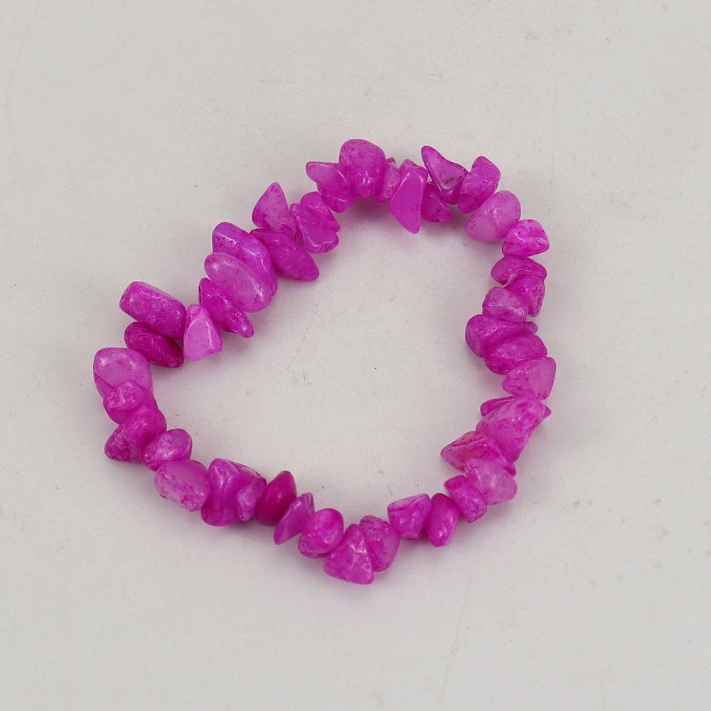 Handmade Beaded Natural Crystal Crushed Stone Bracelet B54