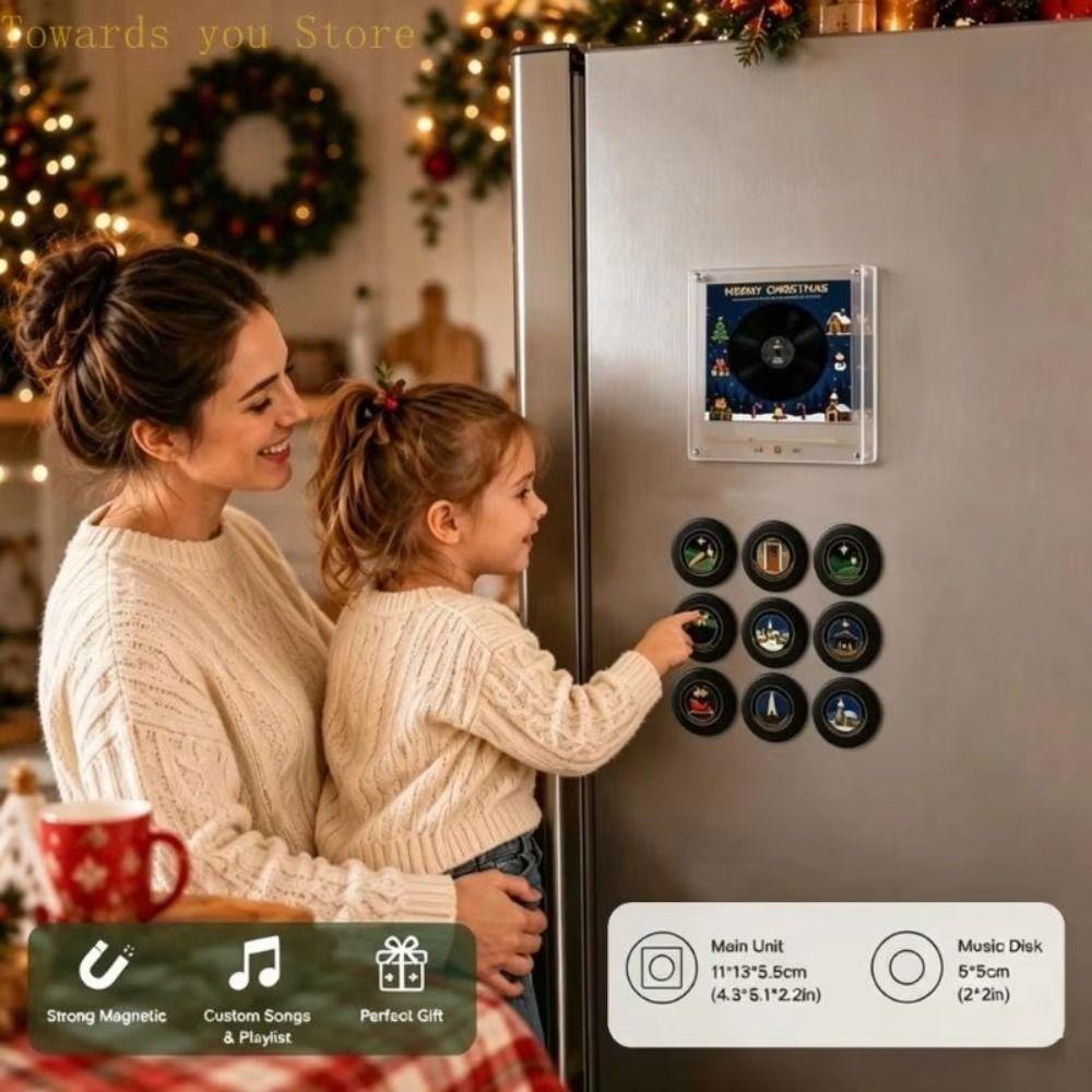 Acrylic Fridge Magnet Programmable Refrigerator Sticker Night Light Family Friends