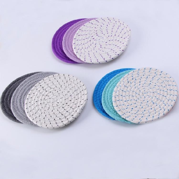 1/3pcs Handmade Braided Drink Coaster Woven Placemats Heat-Resistant Mat