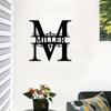 Custom Iron Nameplate - Personalized Outdoor Letter Sign, Outdoor/Indoor Wall Art Decoration, Presents for Weddings/Housewarming