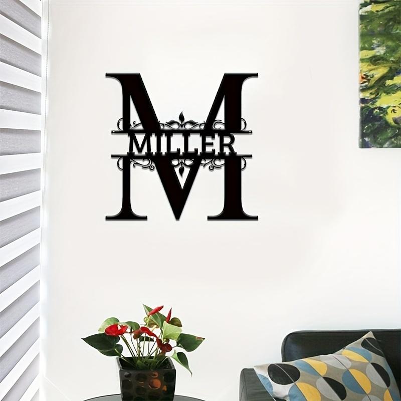 Custom Iron Nameplate - Personalized Outdoor Letter Sign, Outdoor/Indoor Wall Art Decoration, Presents for Weddings/Housewarming