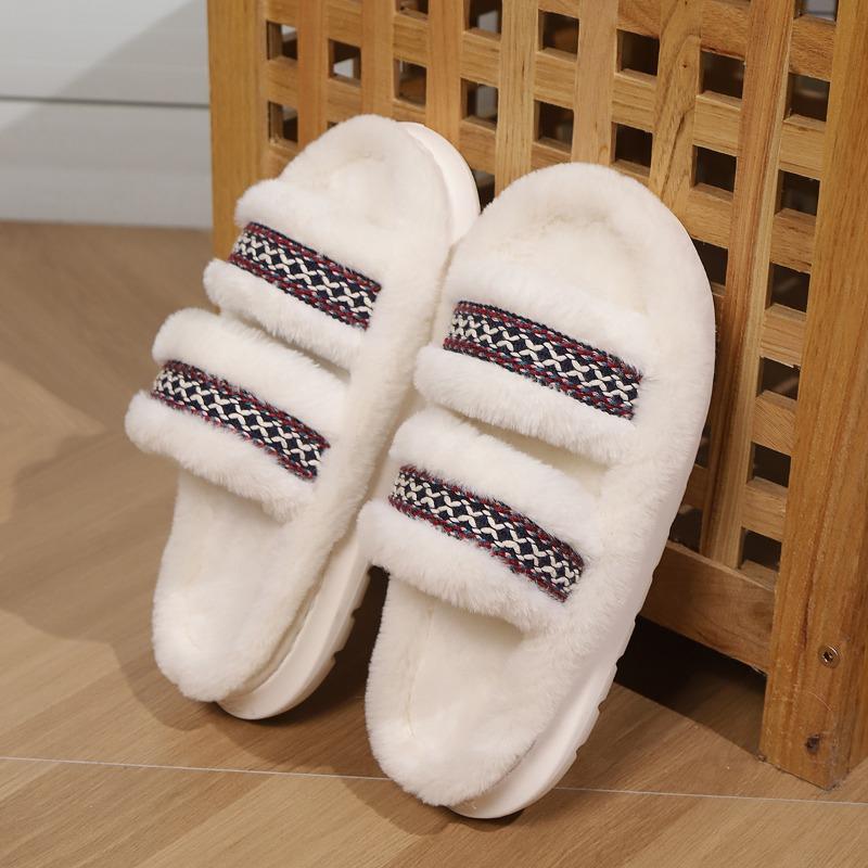 New Home Shoes, MAO MAO Open Slippers, Warm Spring and Autumn Style Slippers