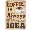 Vintage Coffee Metal Tin Sign Plaque Metal Plate Retro Wall Art Posters For Cafe Bar Pub Kitchen Club Iron Painting Decoratio