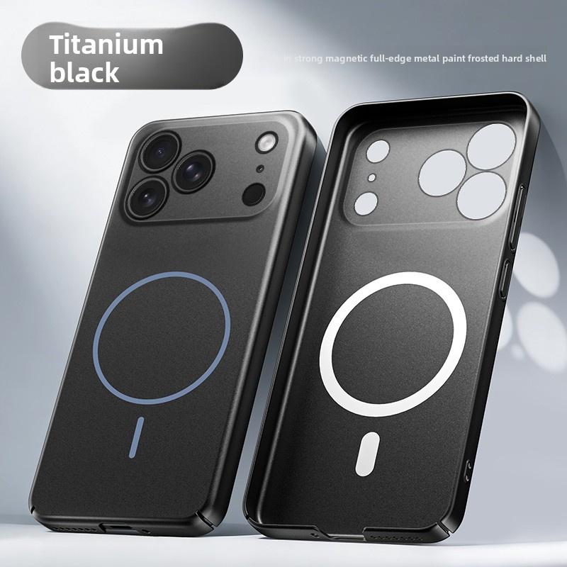 Matte PC Strong Magnetic Case For iPhone 17 Air 16 15 14 13 12 Pro Max For Magsafe Solid Color Ultra Thin Back Cover