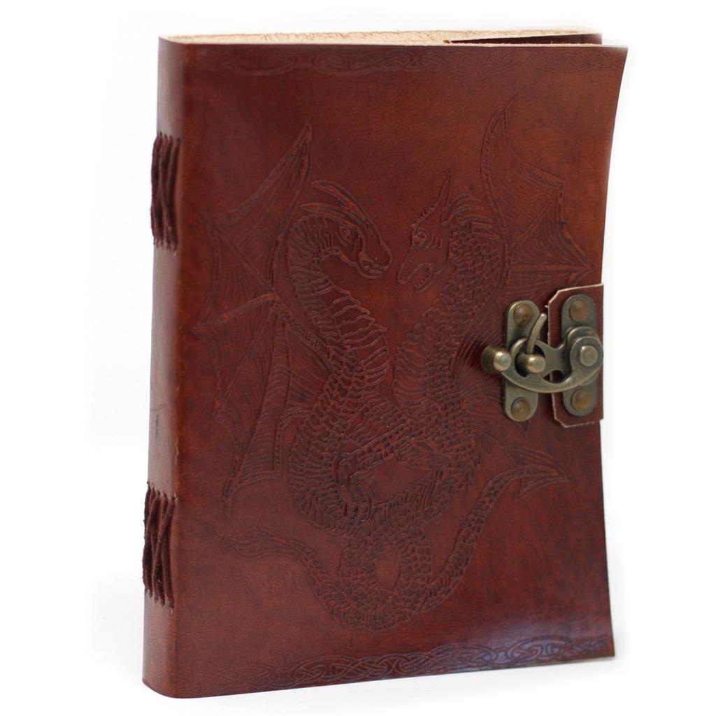 Leather Journal Notebook Dragon 6x8 Inches 200 Pages