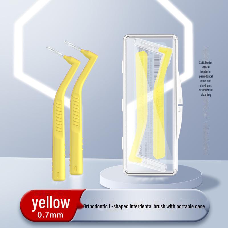Orthodontic L-Shaped Interdental Brush for Special Oral Care