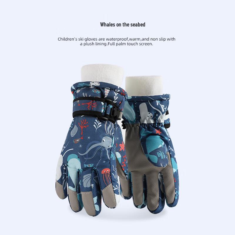 Tingbai Kids Waterproof Ski Gloves