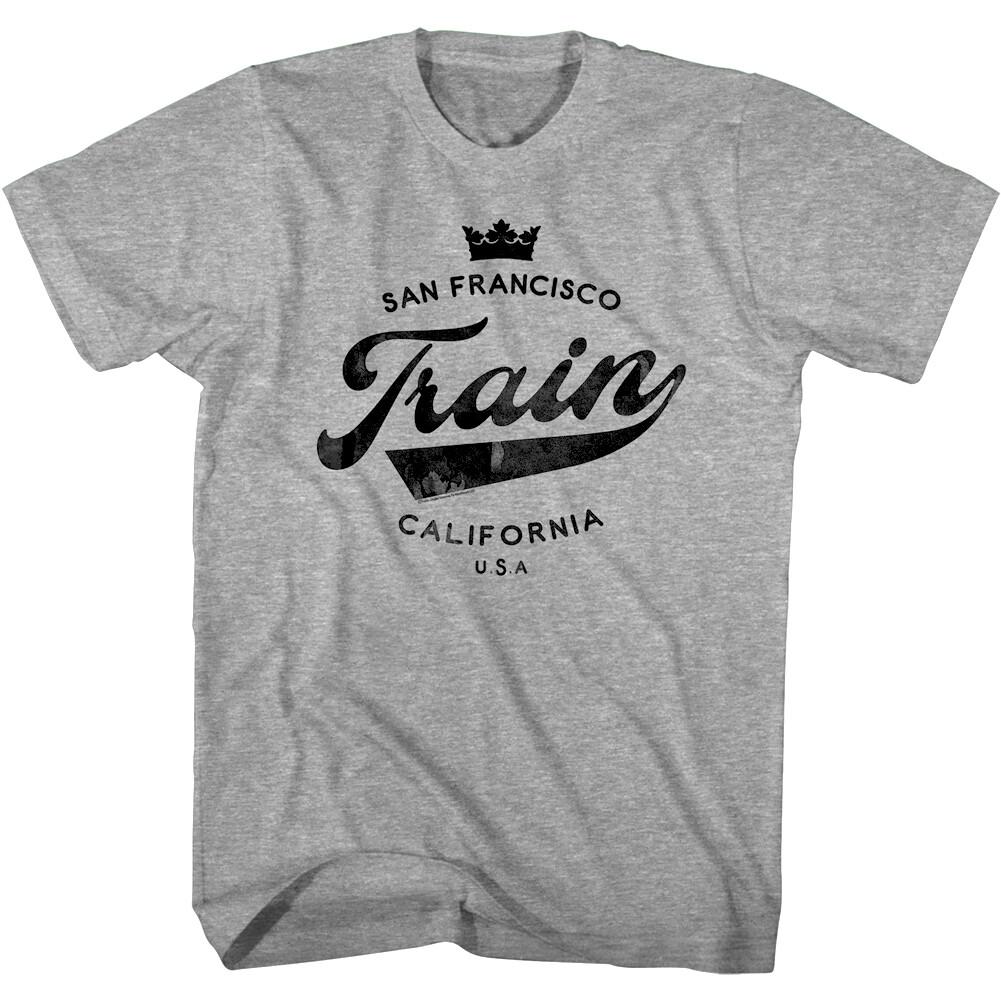 Train San Francisco Crown Men T Shirt California USA Rock Band Album Concert L