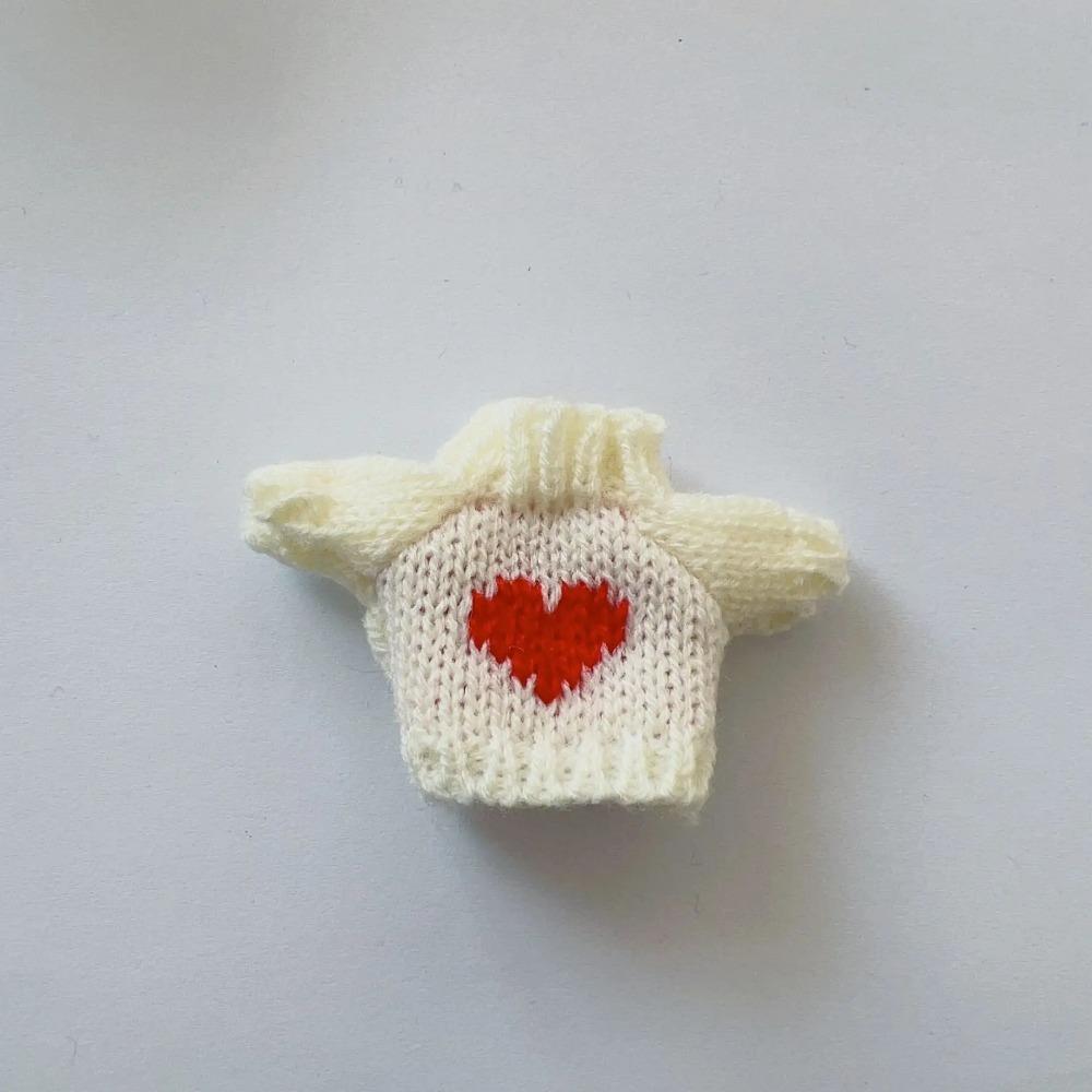 1 Stk. Heißverkauf 10cm Schulleiter Hundebekleidung Miniaturpullover für 1:8 Bjd Spielzeugpuppe Pullover Puppe Weihnachten Tragen Zubehör