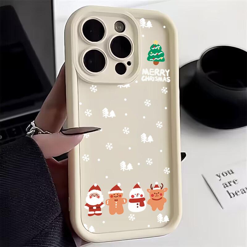 Case for Redmi Note 13 4G Snowflakes Christmas Case for Xiaomi Redmi Note 14 12 Pro Plus 5G 12S 11S 11 10S 10 13C 12C 14C Cover