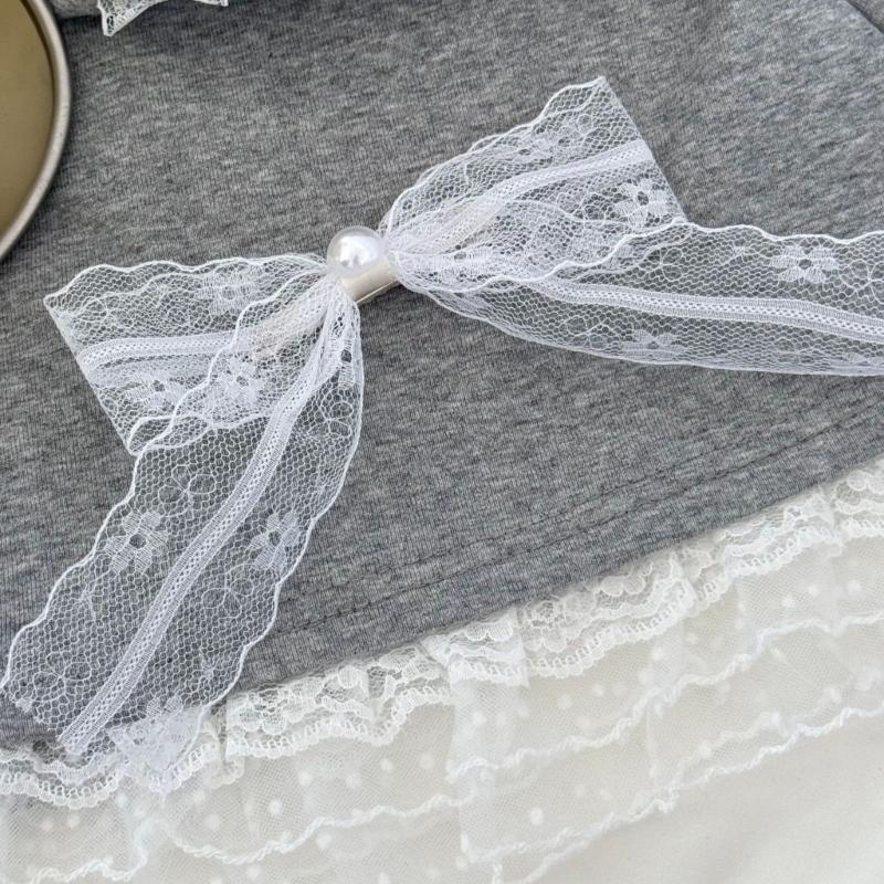 2pcs French Imitation Pearls Lace Bows Hair Clip Elegant Hair Accessories For Women Girls Bridal Party Everyday Use