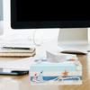 1pc Mediterranean Decorative Tissue Box Wooden Craft Storage Organizer For Home Bedroom Office Desktop Streaked Lighthouse