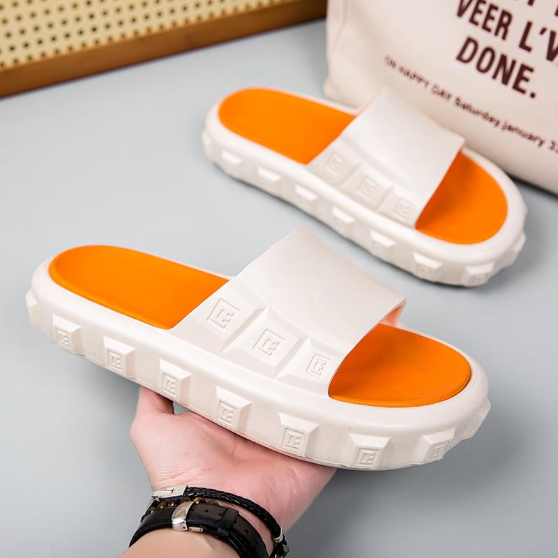 Fashion 2025 New Men Massage Slippers Slides Indoor Outdoor Sandals Beach Casual Shoes Comfortable Sole Men's Slippers Big Size 40-45