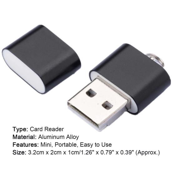 Card Reader Mini High Speed Aluminum Alloy Mini Card Reader for Office
