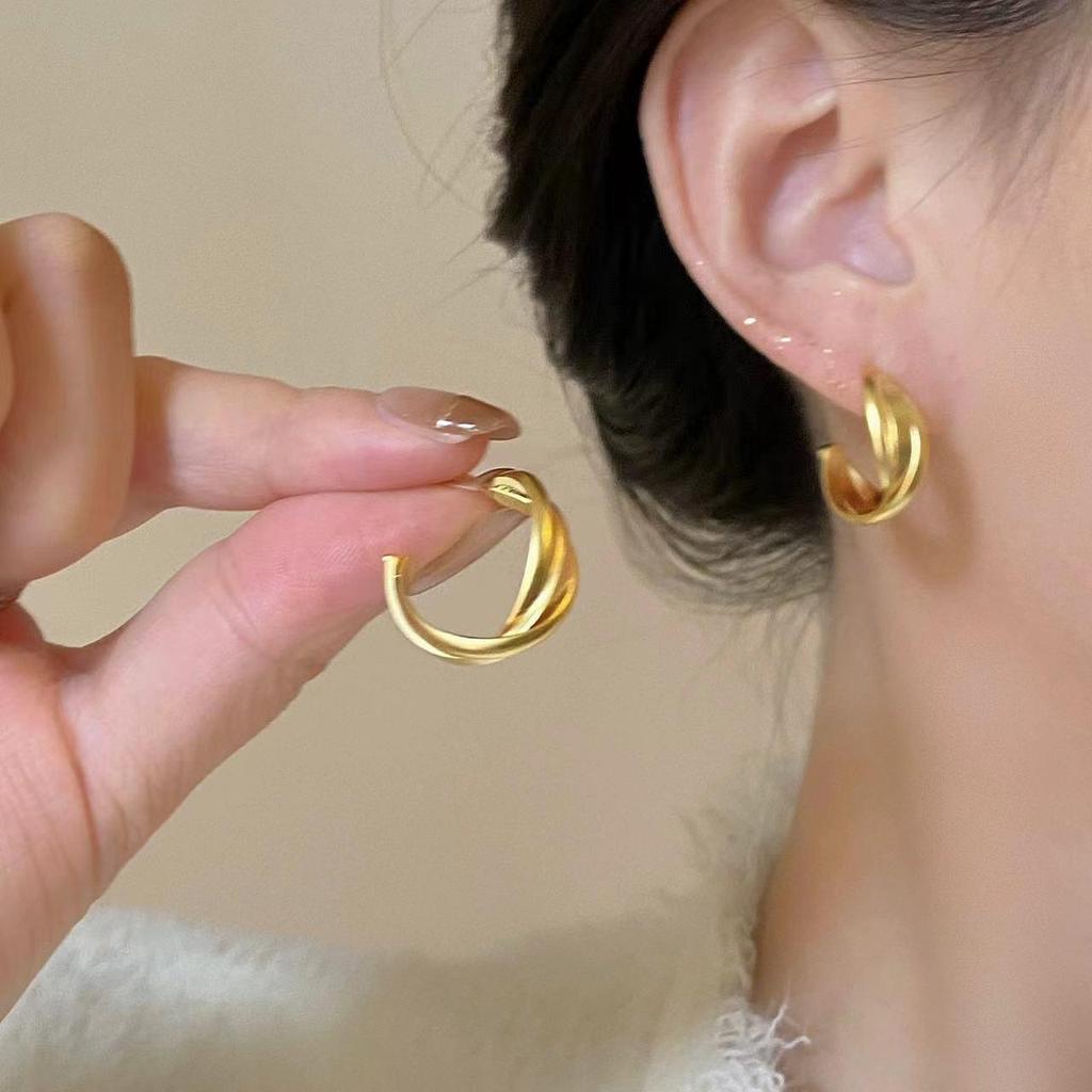 Elegant Bow-Knot Tassel Alloy Earrings for Women's 2025 Spring/Summer