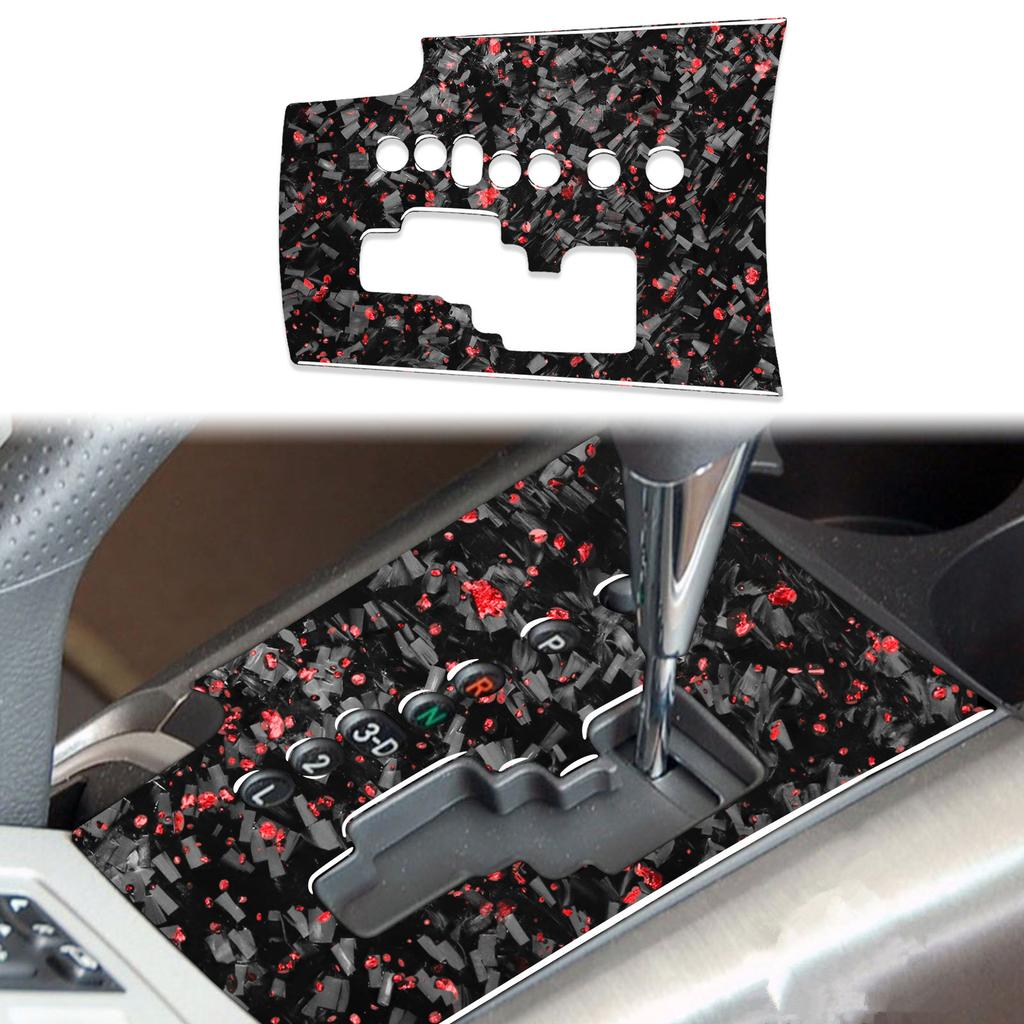 Carbon Fiber Gear Shift Knob Lever Panel Trim for Toyota RAV4 2006-2013