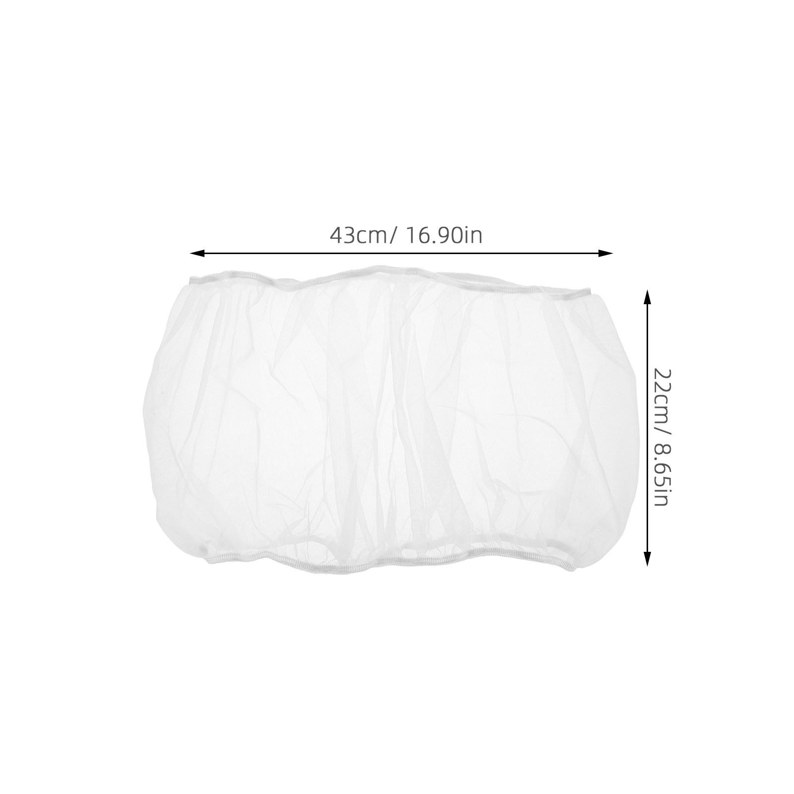 

2Pcs Bird Cage Net Cover Mesh Dust Proof Seed Catcher Parakeet Cage Protector Screen Cover for Birdcage Accessories Indoor белый