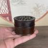 Alloy Xuande Round Hollow Incense Burner Copper Ornament Home Study Living Room Decoration