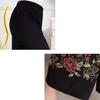 Women Summer Thin Pants Big Size Loose Elastic Waist Simple Cropped Pants High Waist Wide Leg Floral Printed Mothers' Casual Straight Pants