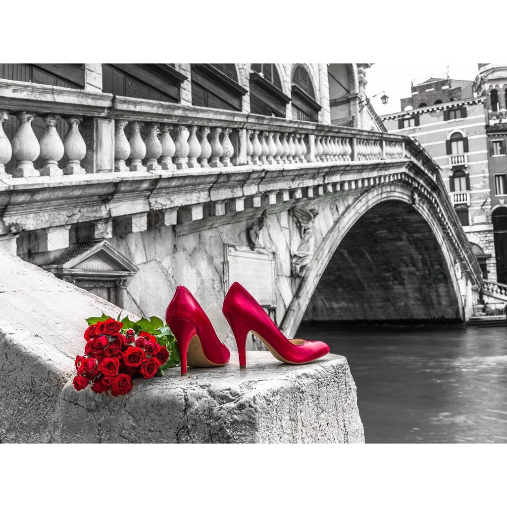 5D Diy Diamond Painting Black Red Landscape Full Round Drill Rhinestones Pictures Embroidery Rose Flower