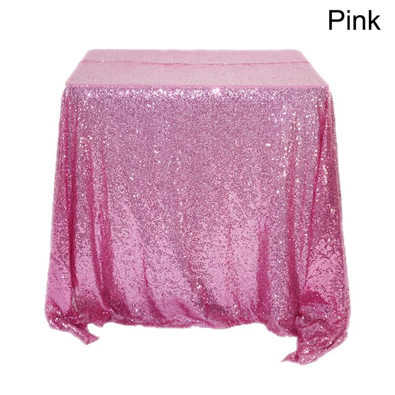 1PC Table Skirt Table Cloth Glitter Sequin Tablecloth Wedding Party Multi-Color Table Cover