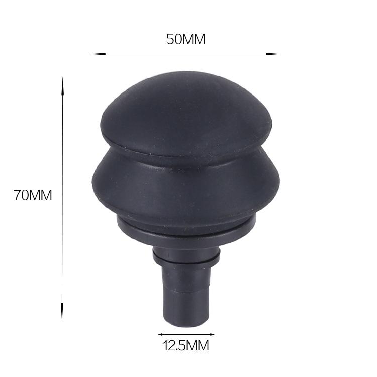 12.5mm Muscle Relaxer Fascia Gun Head: Metal & ABS PP Home Fitness Massage Stick Accessory.