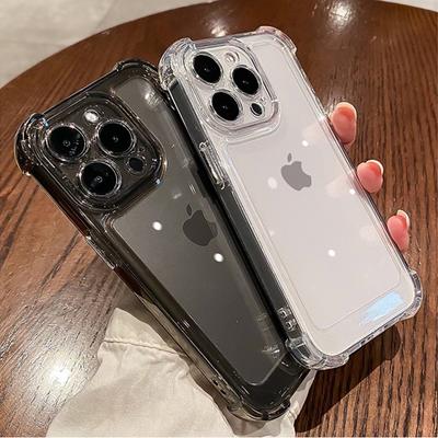 Luxuriöse transparente Silikon-Handyhülle für iPhone 17 16 15 14 13 12 11 Pro Max Air 16E X XS 7 8 Plus SE2 Stoßfeste weiche Hülle