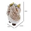 Resin Garden Owl Statue Landscape,Animal Figurine Miniature Sculpture 14cm for Tabletop Patio