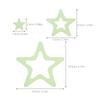 12Pcs Non-Slip Bathroom Floor Stickers Star Shape Waterproof Bathtub Decals Self-Adhesive Shower Grip Stickers Anti Slip Tub