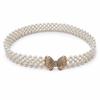 White Imitation Pearl Elastic Belt Metal Waist Chain New Beaded Belt  Party Accessories