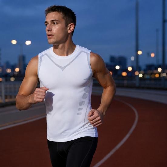 Men's Compression Tank Top High Stretch Quick Dry Athletic Vest