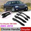 For Chrysler 300 300C 2005 2006 2007 2008 2009 2010 Gloss Black Door Handle Cover Protective Trim Stickers Exterior Accessories