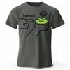New Rebellious Frog Print Mens Pure Cotton Sports Short Sleeved Running Fitness Plus Size Loose Tshirt Street Daily Casual Top