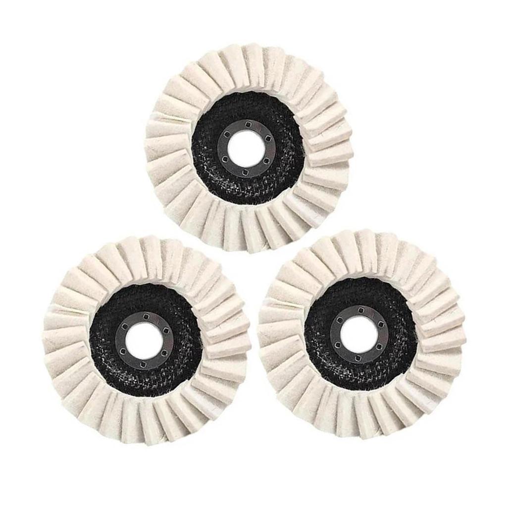 115/125mm Wool Polishing Wheel Angle Grinder Grinding Buffing Disc For Wheel Fine Finishing Multi Surfaces Polishing Treatment