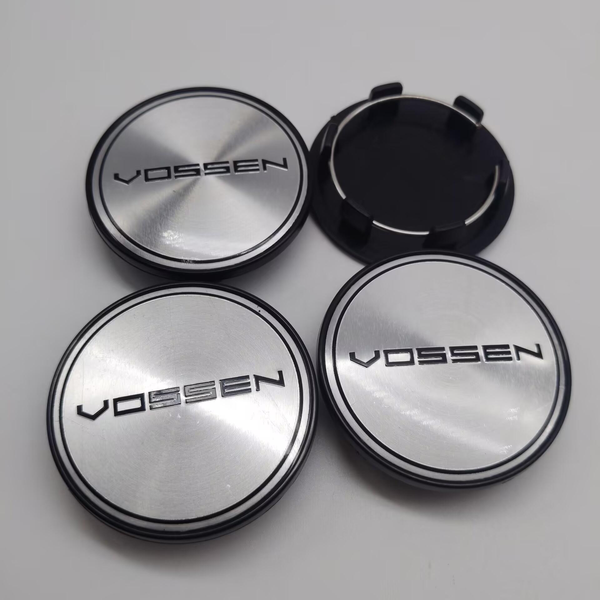 

4Pcs/set 69mm With VOSSEN Logo Sticker Car Wheel Center Cap Rim Hub Caps Dustproof Cover Modification Replacement Accessories 4pcs for Vossen&69mm T69 Cap