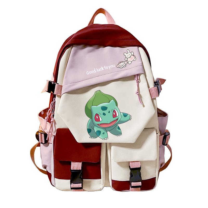 Pokemon Elf Peripheral Printed Casual Backpack Elementary and Secondary School Students Large Capacity Backpack