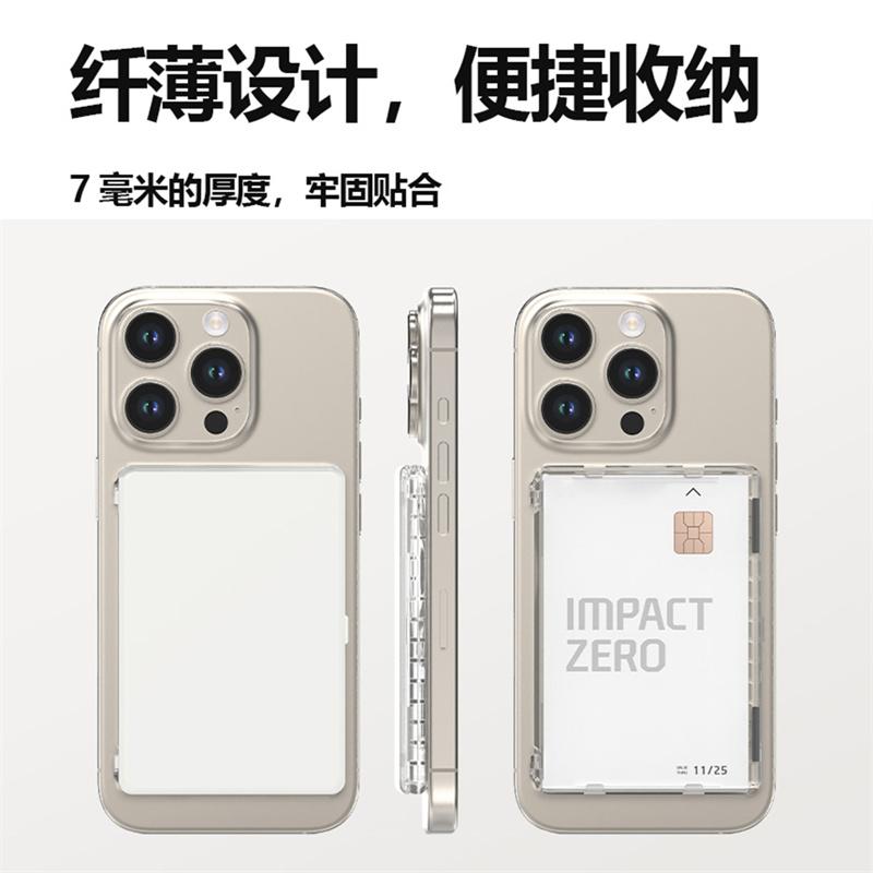 Per Per Iphone Per Samsung Serie Xiaomi Custodia Portafoglio Porta Carte Magnetico Trasparente Per Magsafe Copertura Magnetica Trasparente Supporto Custodia Carte