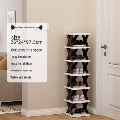 Space-Saving Dustproof Folding Shoe Rack for Narrow Entryways, Offices, or Dorms